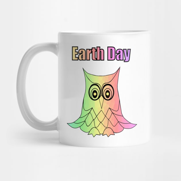 EARTH Day Celebration Cute Owl by SartorisArt1